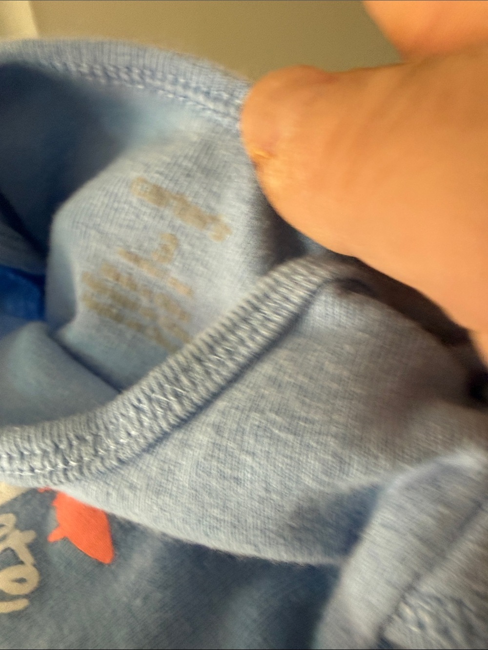 Under Armour Blue & Navy Bear Print Long Sleeve Baby Bodysuits - Picture 6 of 6